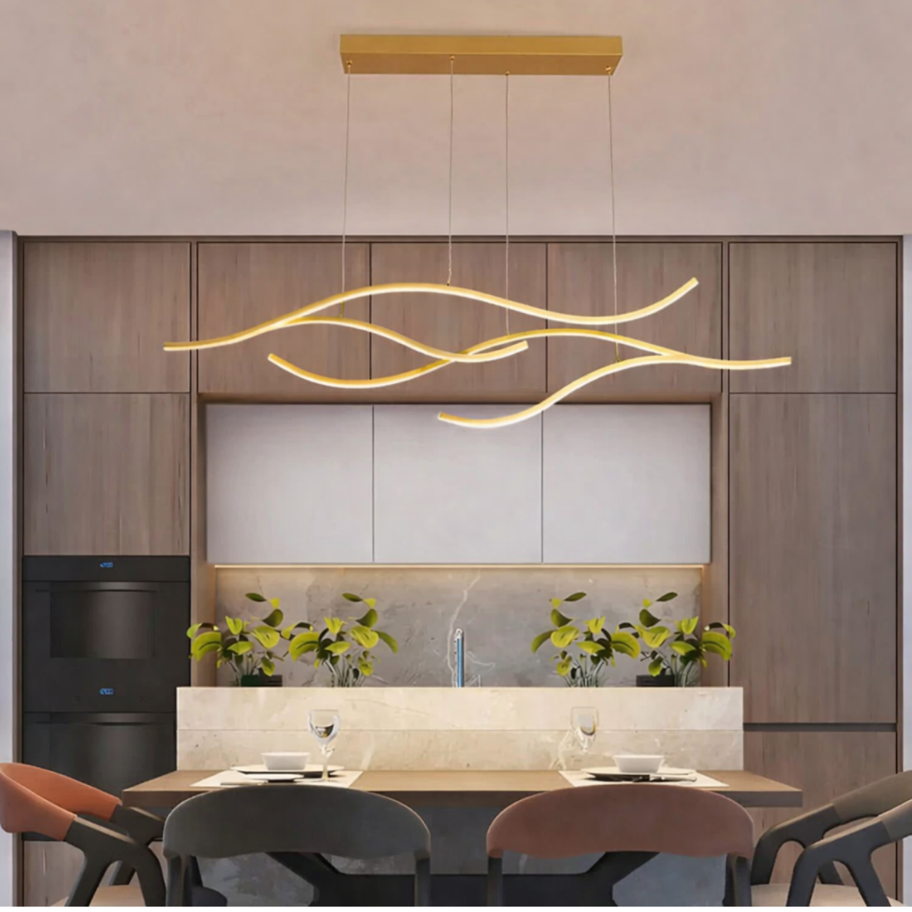 WAVE — Wavy LED Pendant Light 1