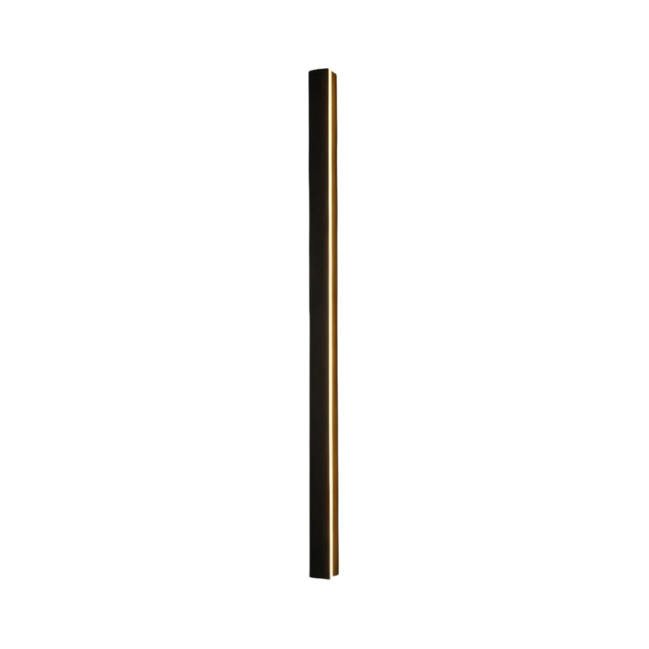 STRAND — Linear LED wall light, black aluminium